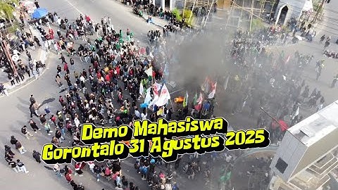 Video Udara Demo Mahasiswa di Kota Gorontalo 