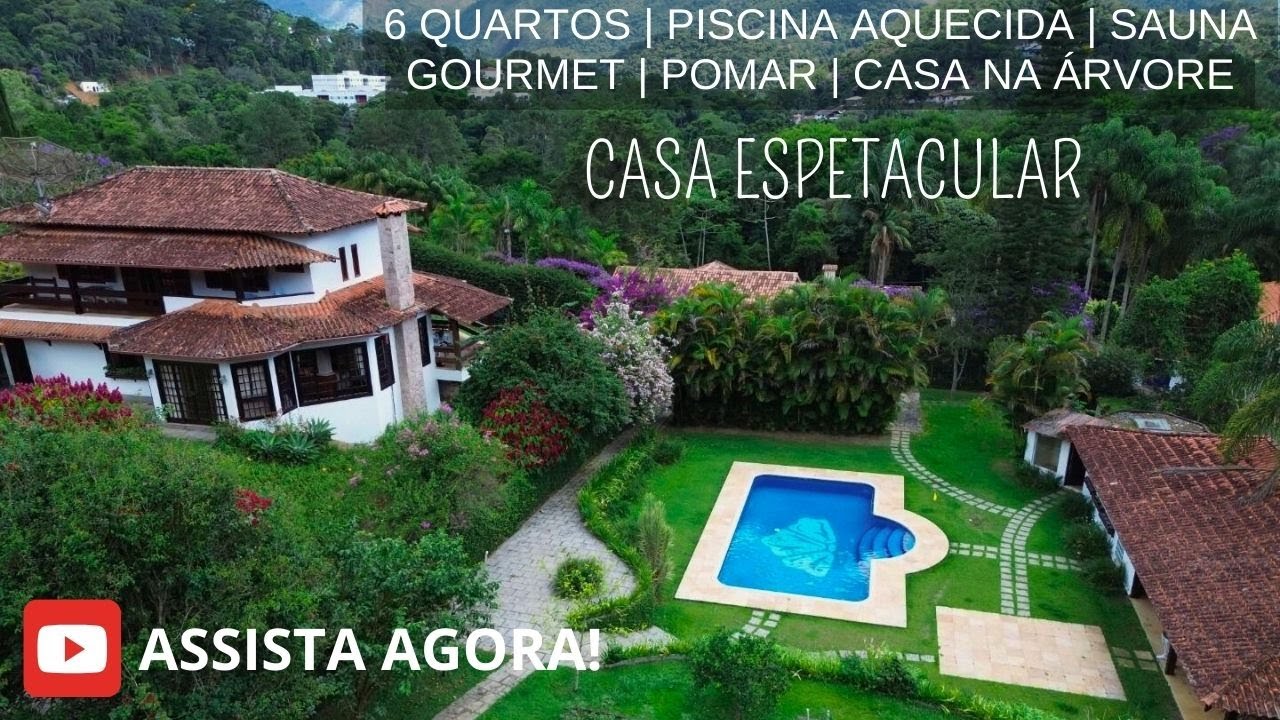 Venda Suspensa | Casa no Golf com 6 quartos, 3.150m² de terreno com pomar, piscina, sauna