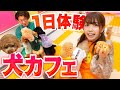 【対決】動物に好かれるのはどっち?1日犬カフェでお仕事体験やってみた!