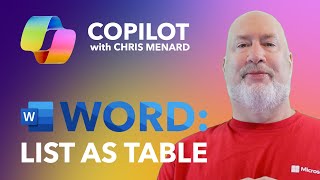 Microsoft Word: Visualize Bulleted Lists as Tables with Copilot by Chris Menard 669 views 2 months ago 2 minutes, 24 seconds