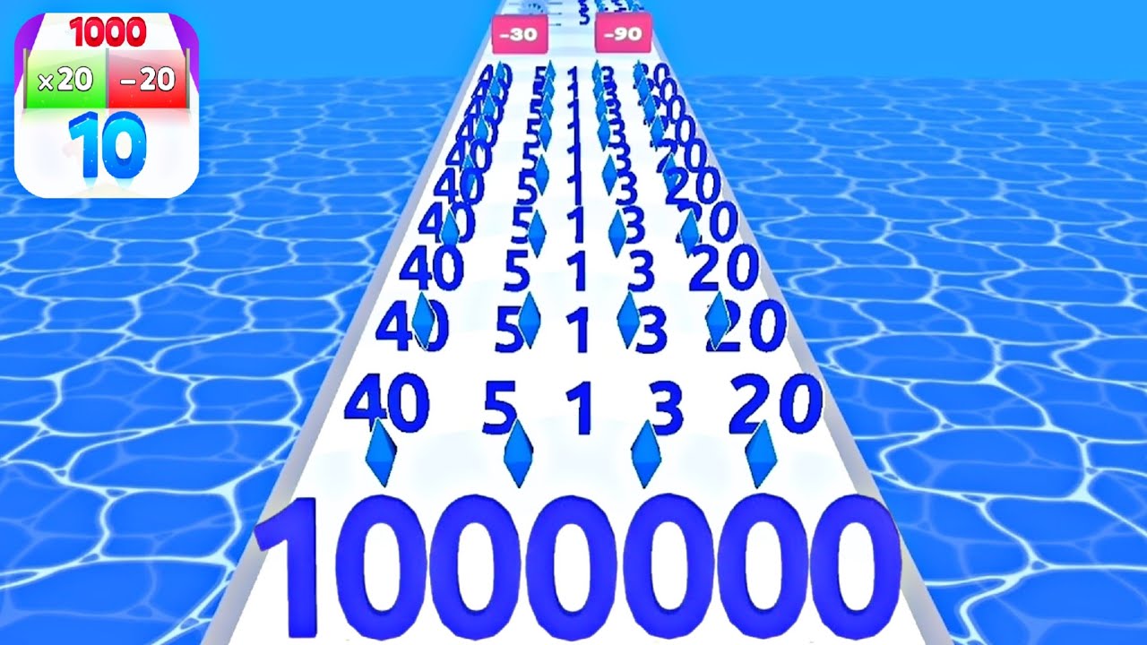 NUMBER MASTER: Merge Master Number Run - Gameplay Walkthrough Android iOS (Math Games)