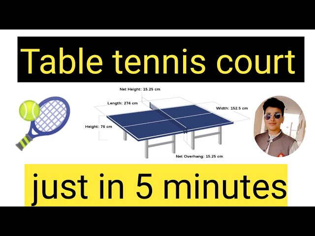 Table Tennis, Ping-Pong Dimensions & Drawings