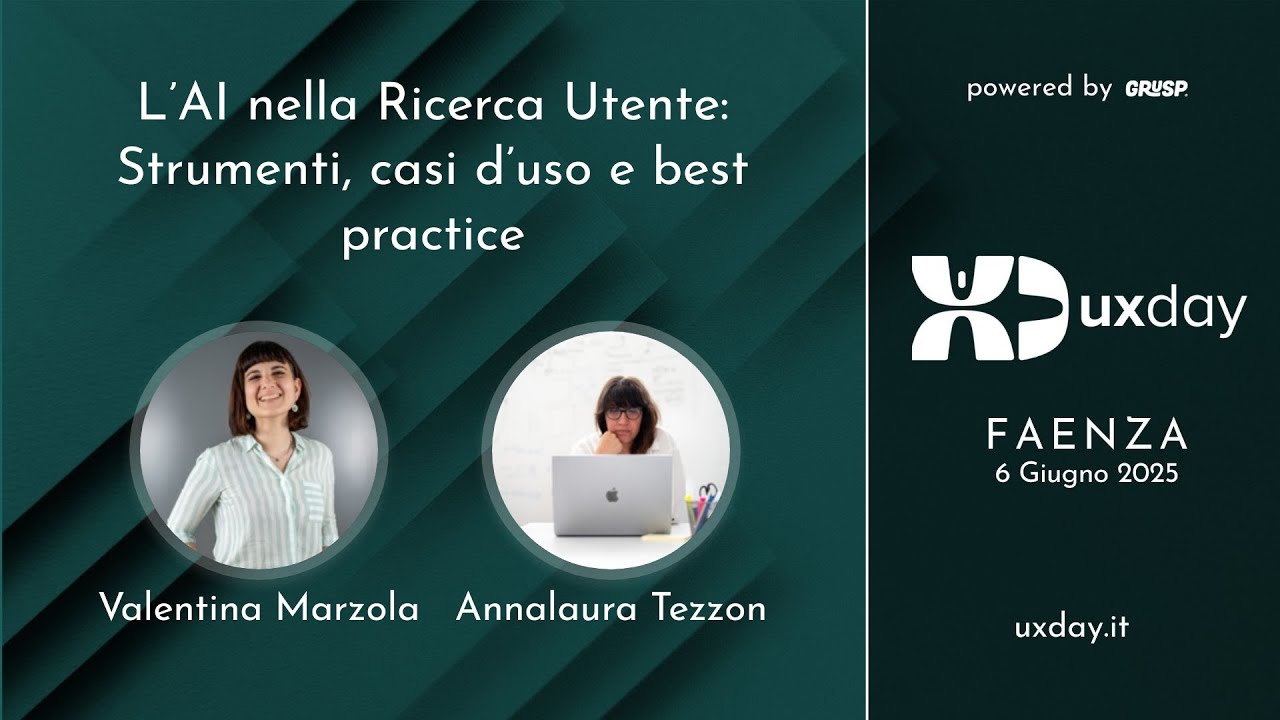 L’AI nella Ricerca Utente: Strumenti, casi d’uso e best practice | Valentina Marzola | uxday 2025