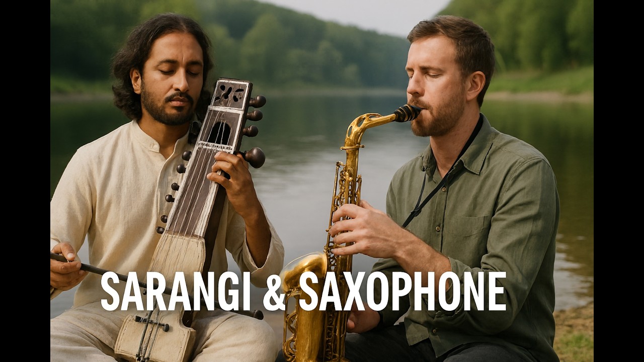 Soothing Sarangi & Saxophone Duet | Relaxing Instrumental Music | MirakoShow