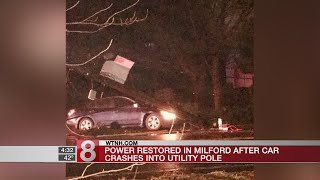 Car crash closes North Street in Milford Car crash closes North Street in Milford
