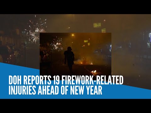 DOH reports 19 firework-related injuries ahead of New Year revelry