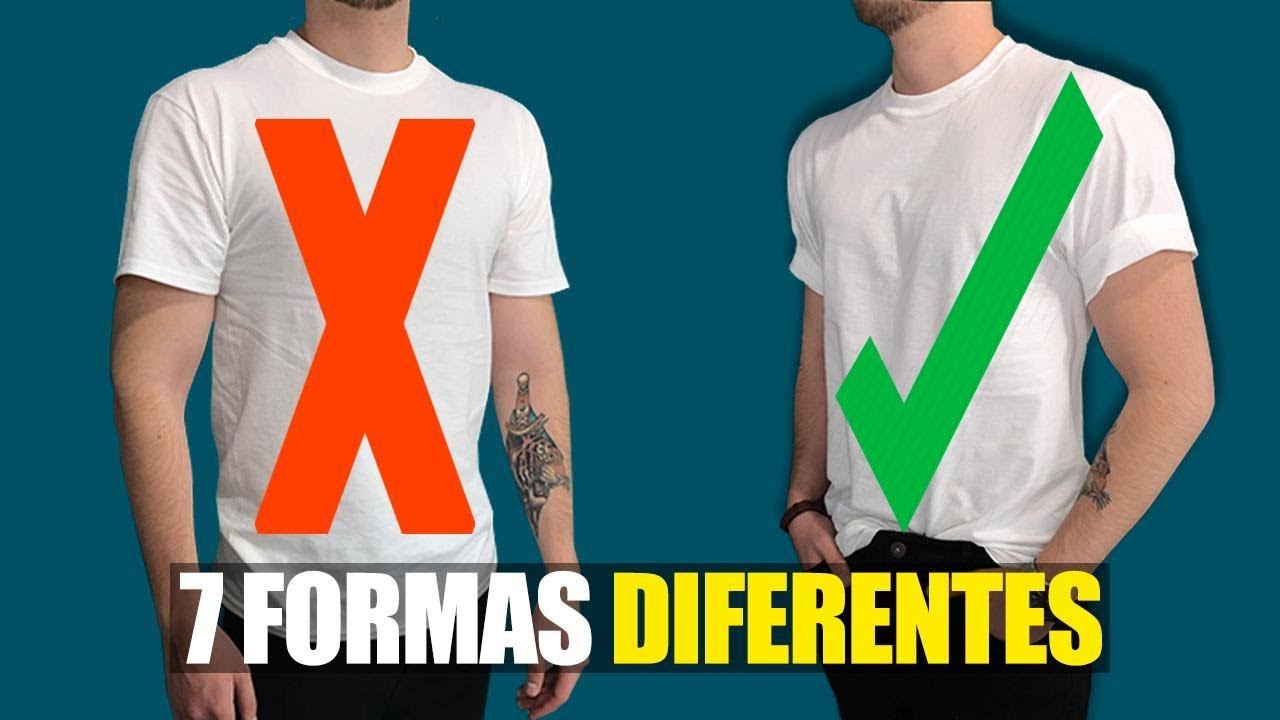7 Formas De Vestir Una PLAYERA BLANCA Y Tu No Sabias - YouTube