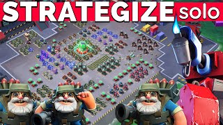 STRATEGIZE a SOLO? HOW? 😳 Watch this great attack! BOOM BEACH best operation strategy/gameplay/tips