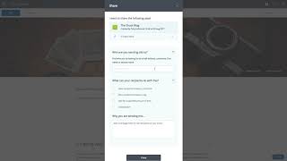 Sharing with other PebblePad users