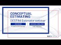 How to use the Conceptual Estimating in DESTINI Estimator