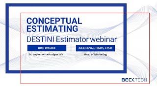 How to use the Conceptual Estimating in DESTINI Estimator