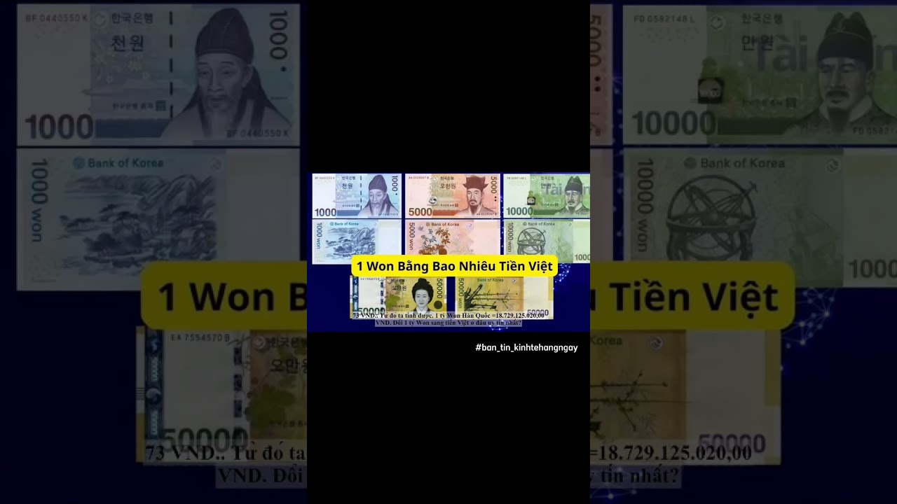 Đổi 1 Tỷ Won bằng bao nhiêu tiền Việt Nam ngày hôm nay? #giá_usd_hôm_nay  #giá_vàng_hôm_nay - YouTube