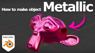 How to make an object metallic in Blender
