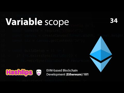 Variable scope - EVM based Blockchain Development (Ethereum) 101 part 34