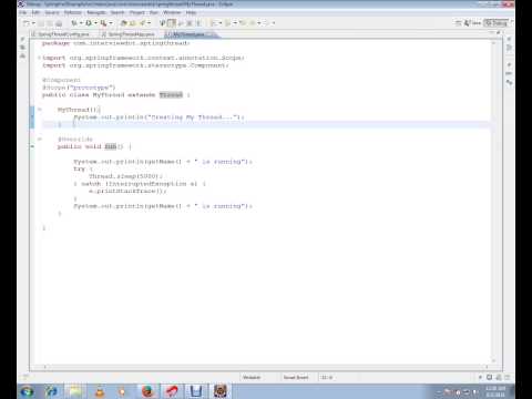 SPRING AND JAVA THREAD EXAMPLE TAMIL