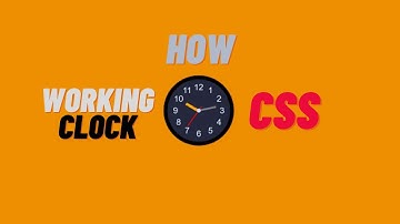 How to create working analog clock using simple CSS | html