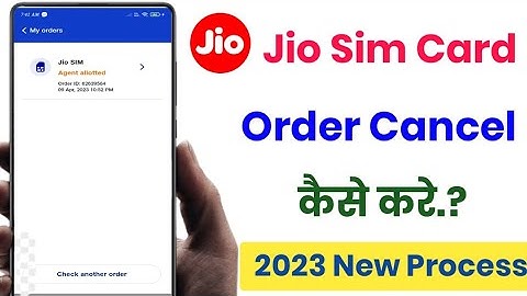 jio sim card order cancel kaise kare!! my jio app mai jio sim card order cancel kaise kare!!