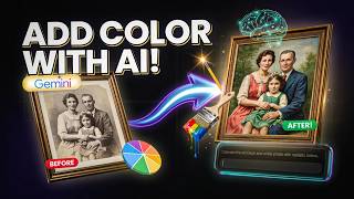 How to Add Color to Old B&W Photos with Gemini | AI Photo Colorization Tutorial