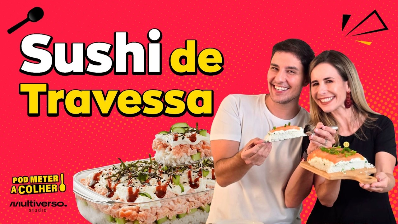 SUSHI DE TRAVESSA AO VIVO agora com Pamela e Beto