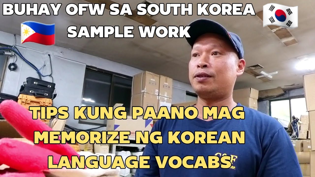 Buhay OFW sa South Korea | Paano mag MEMORIZE ng Korean Language VOCABS ...