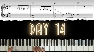 Day 14 - How to Play Enclosures over C Blues | 30 Day Jazz-Blues Piano Challenge