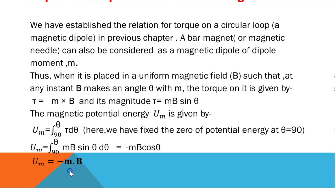 Lecture- 3(Ch.5-Matter and magnetism #xii_physics) 