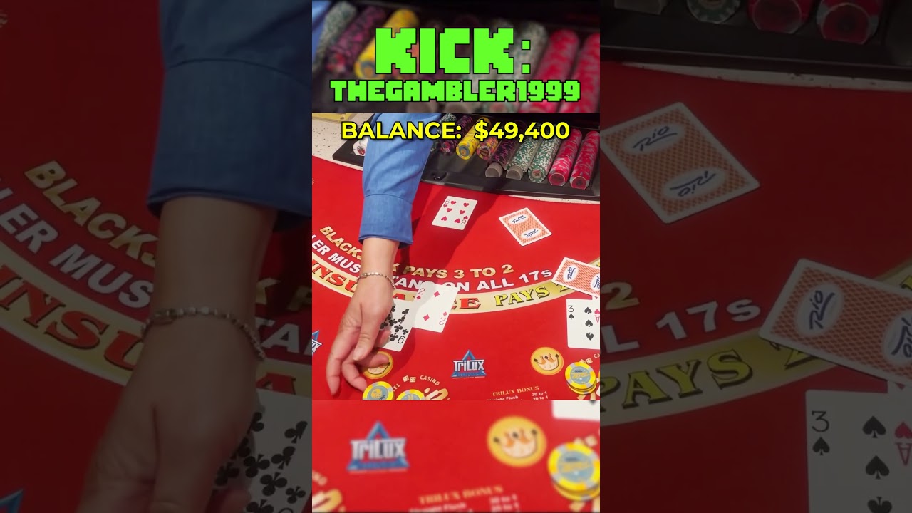 superwin 356 MASSIVE $12,000 DOUBLE DOWN WIN! blackjack casino gambling