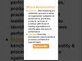What is Benchmarking?