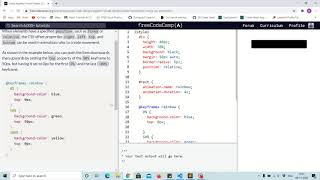 Tutorial 43 - creating movement using css animation - free code camp (Explained)