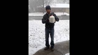 It's snowing, make sure you've got bread and milk
