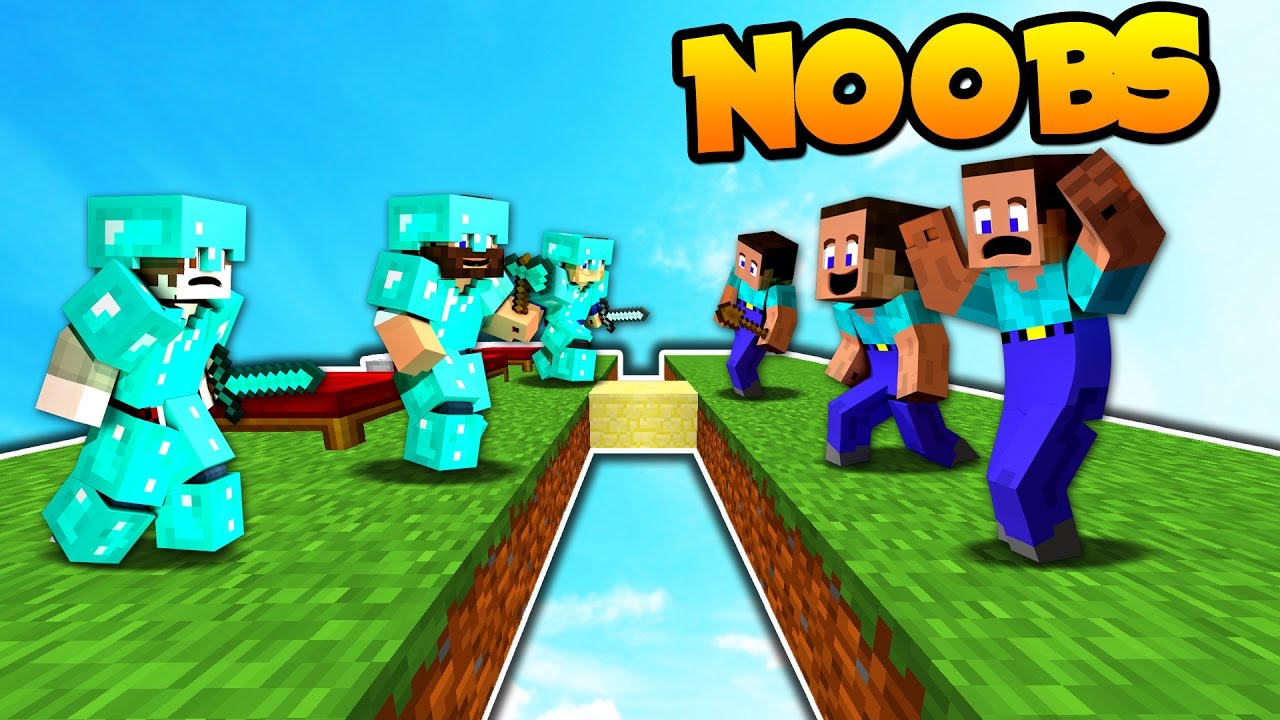 THREE PROS vs THE NOOB ARMY! Minecraft Bed Wars NEW! - YouTube