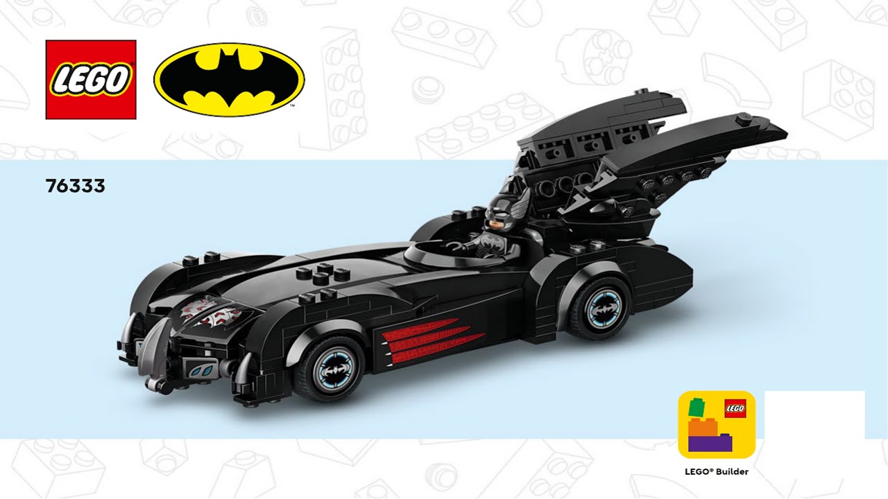 DC Comics Super Heroes - Batman & Robin Batmobile - Legendary Batmobile… LEGO instructions
