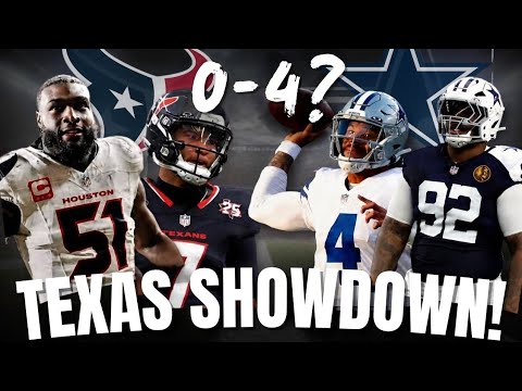 Why Texans can't go 0-4 vs. Cowboys today in must-win Texas showdown, danger zone