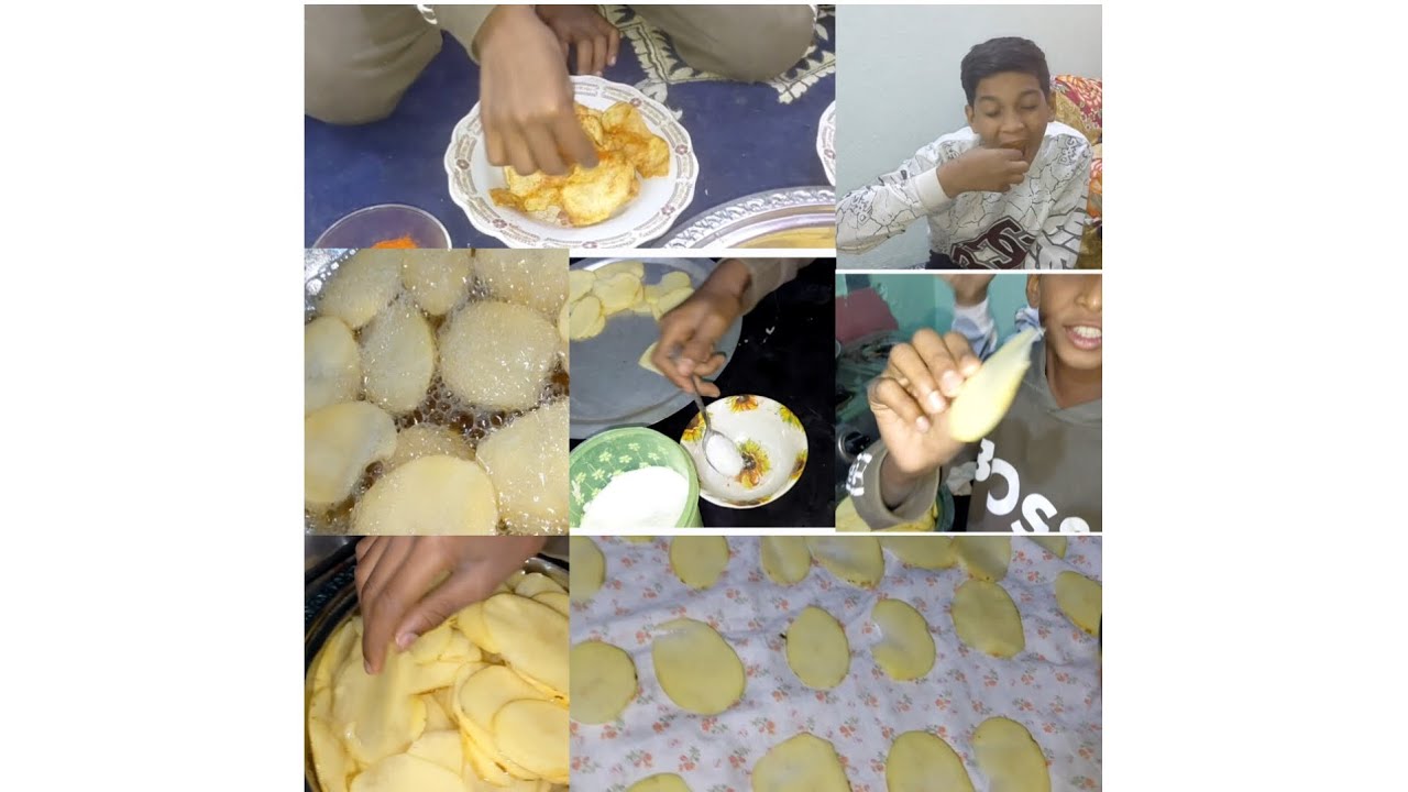 Aaj hum banaye [potato chips 🍟] easy and tasty 😋 bache banaye aalo ke chips aap log b try karye    