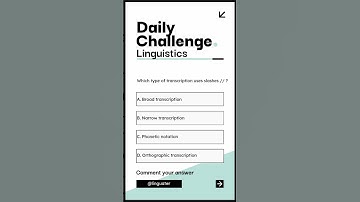 Which Type of Transcription Uses Slashes // ? | Broad vs Narrow Transcription | Linguistics Quiz