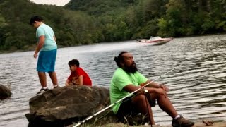 BONCOS: Fishing on Last Day Summer 2021 Dewey Lake Jenny Wiley State Resort Park Kentucky