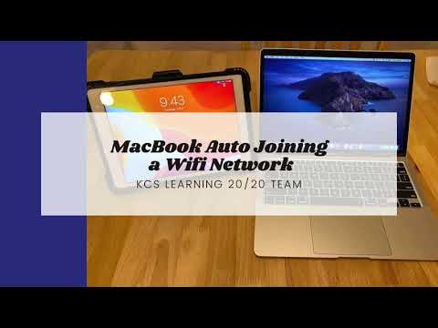 Changing your setting so a MacBook will Automatically Join a Wifi Network by KCS Learning 2020 Team