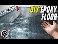 Installed EPIC DIY Metallic Epoxy Floor! How To 🛠️ ULTIMATE Dream Garage Build Part 2