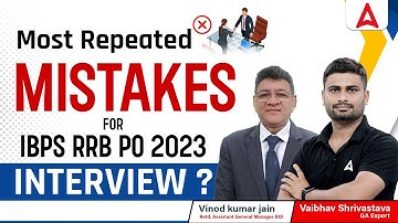 Most Repeated Mistakes for IBPS RRB PO 2023 Interview | By Vaibhav Srivastava