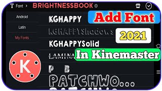 add custom font in kinemaster|| kinemaster me font kaise add karen