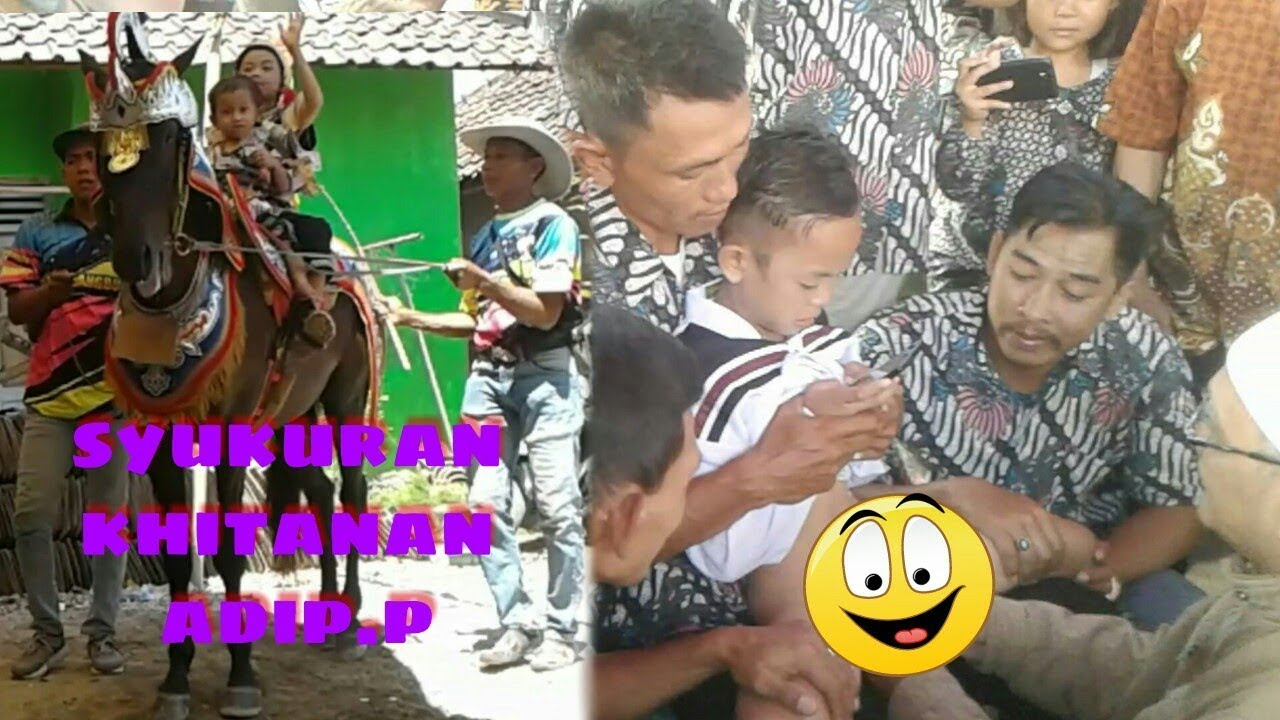 KUDA renggong menghibur di acara sunatan dede ADIP.P di surawangi