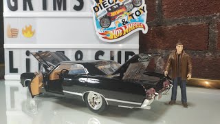 JADA 1/24 Diecast 1967 Chevy Impala SS from Supernatural. with Dean Winchester