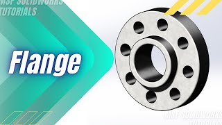 SolidWorks 2025 Tutorial for Beginners #12 | Flange in SolidWorks-آموزش سالیدورکس