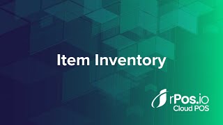 Item Inventory Report