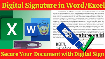 How to add Digital Signature in MS Word | डिजिटल सिग्नेचर कैसे बनाएं MS Word में |