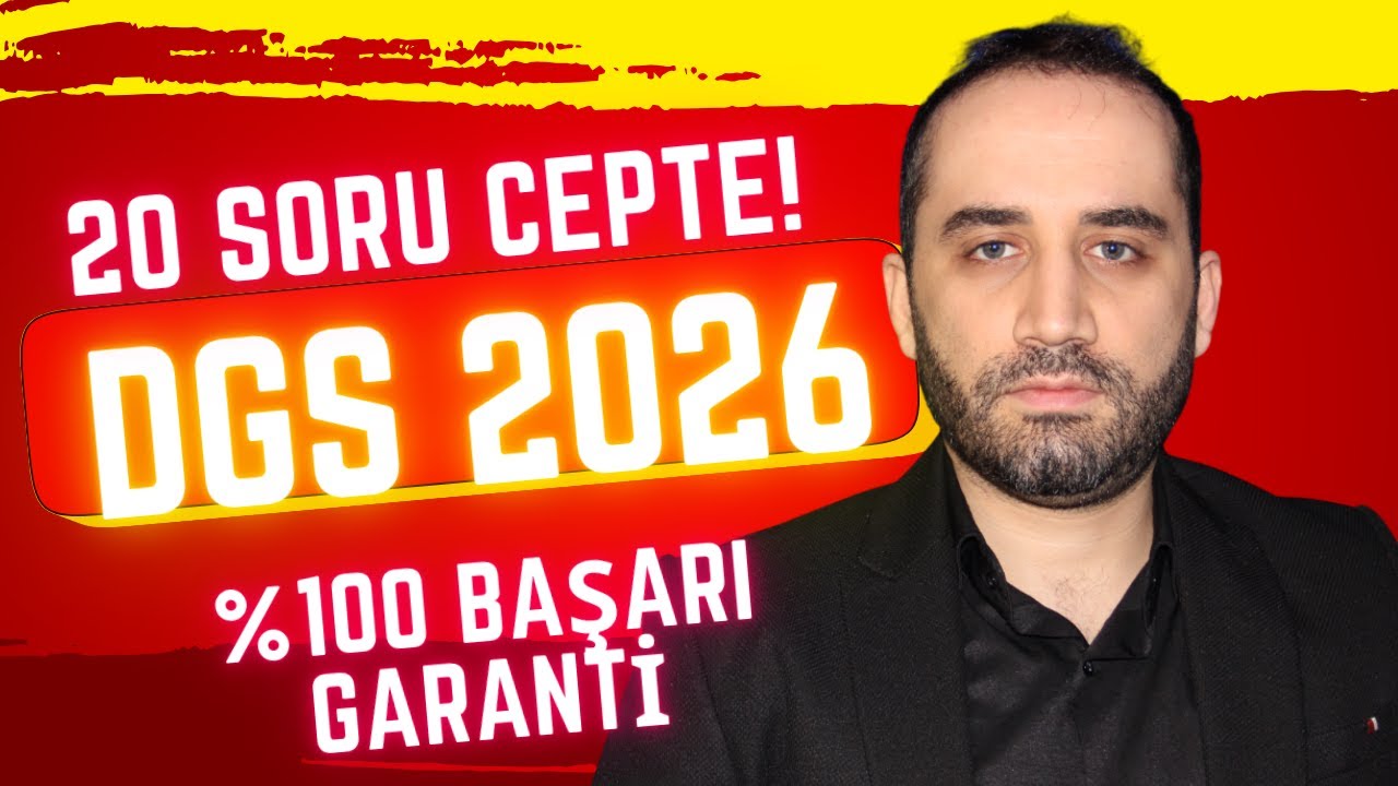 DGS 2026 ZİRVEYE ÇIKMA STRATEJİSİ: Sayısal Mantık ve Problemlerde %100 Başarı GARANTİ | 18-20 Net