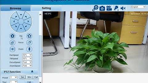 IP PTZ Camera How to set Preset and call Preset and Tour
