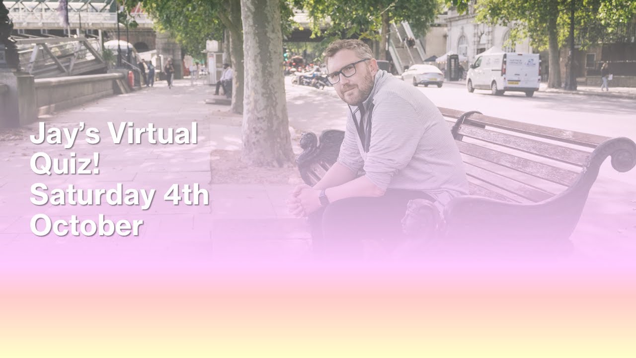 Jay's Quiz Live! Saturday 4th October