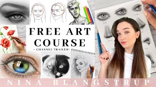 Free Art Course - Learn how to Draw Realistic Portraits