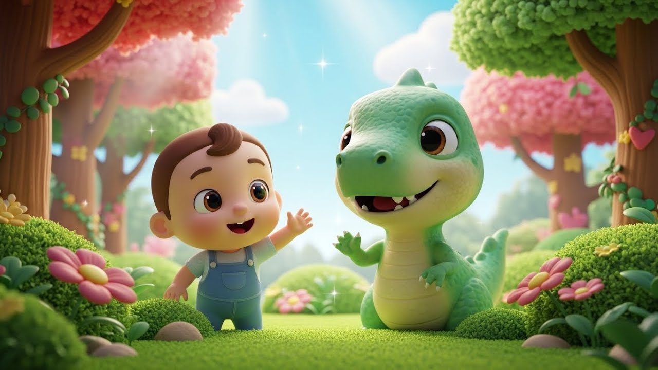 Peekaboo Baby Dinosaur Song for Kids | Learn Dinosaurs & Fun Nursery Rhymes 🦕👶🎶